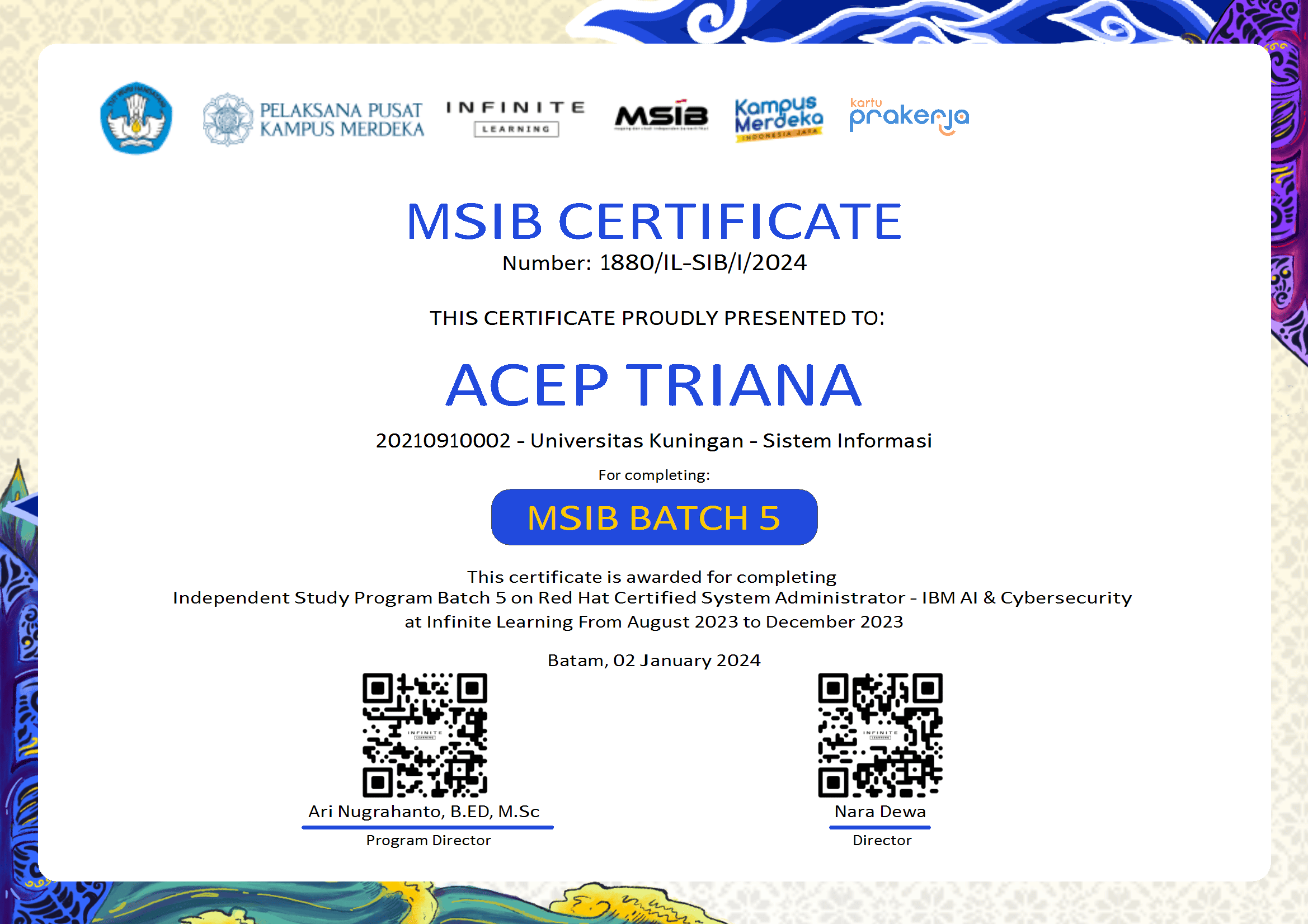 Magang Studi Independen Bersertifikat (MSIB)