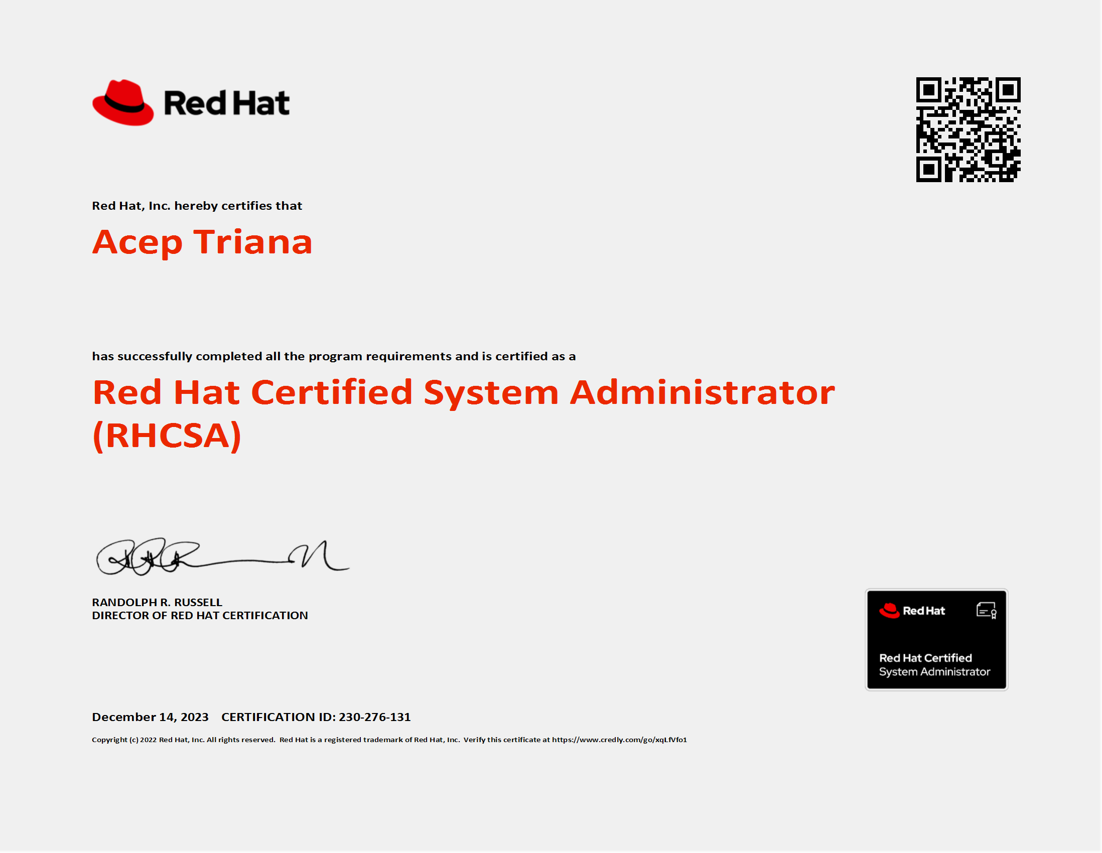 Red Hat Certified System Administrator (RHCSA)