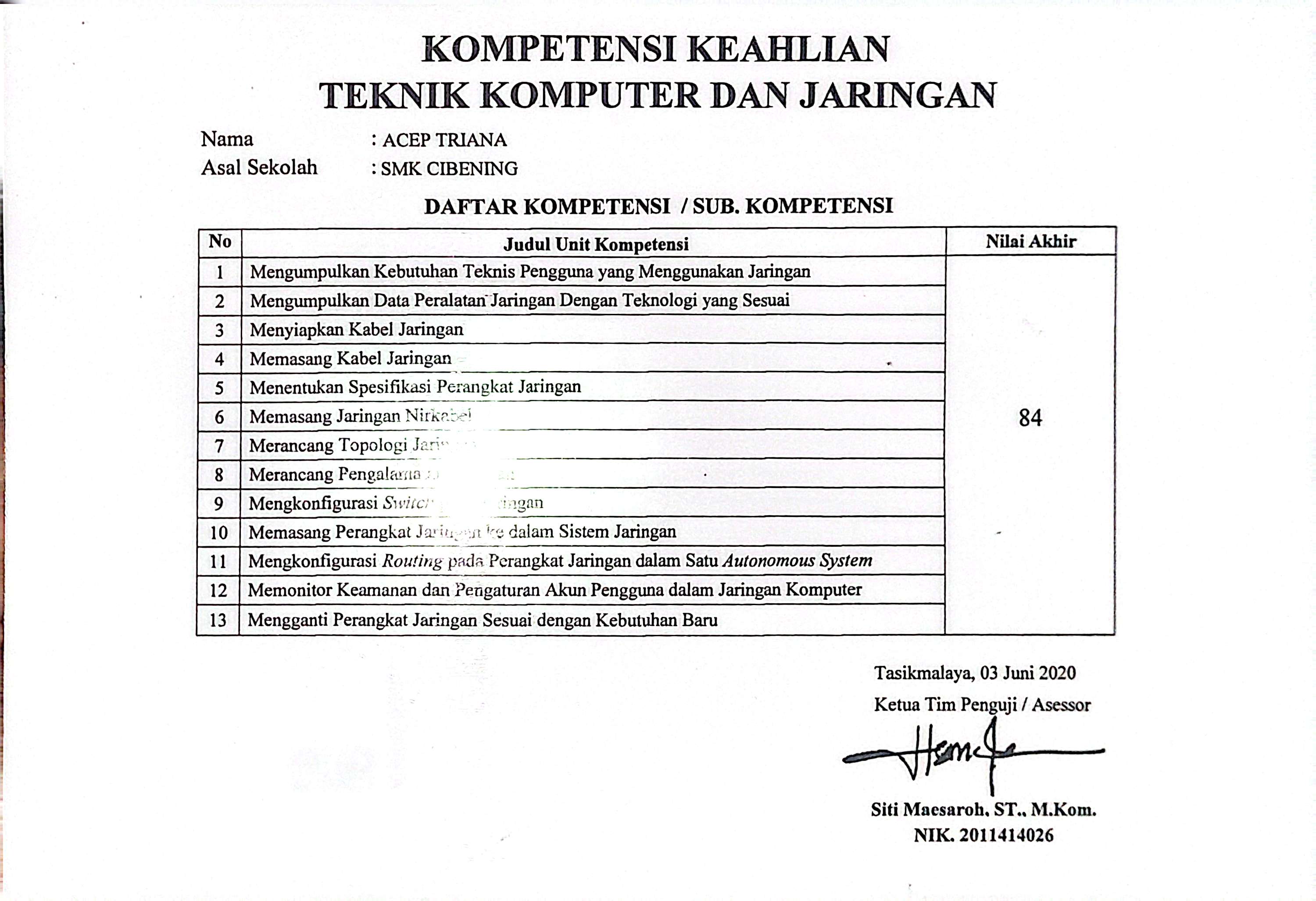 Kompetensi Keahlian - Teknik Komputer dan Jaringan